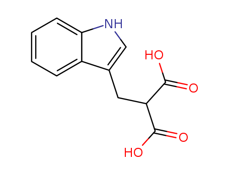 Propanedioic acid,2-(1H-indol-3-ylmethyl)- cas  4361-05-1