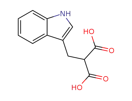 Propanedioic acid,2-(1H-indol-3-ylmethyl)- cas  4361-05-1