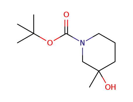 Molecular Structure of 1104083-27-3 (1-Boc-3-methyl-3-hydroxyp...)