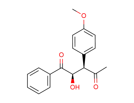 2-hydroxy-3-(4-methoxyphenyl)-1-phenylpentane-1,4-dione