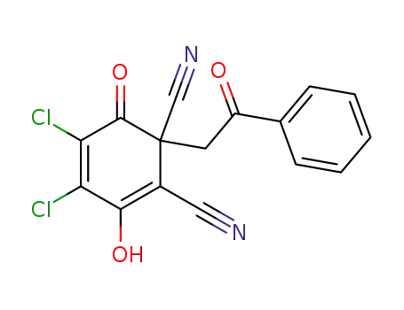 4,5-dichloro-3-hydroxy-6-oxo-1-(2-oxo-2-phenylethyl)cyclohexa-2,4-diene-1,2-dicarbonitrile