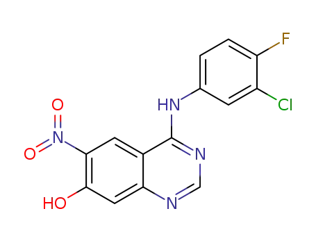 7-hydroxy-N-(3-chloro-4-fluorophenyl)-6-nitroquinazolin-4-amine