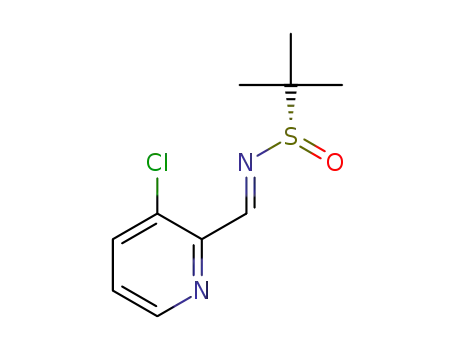 (S)-N-((1E)-(3-chloro-2-pyridinyl)methylidene)-2-methyl-2-propanesulfinamide