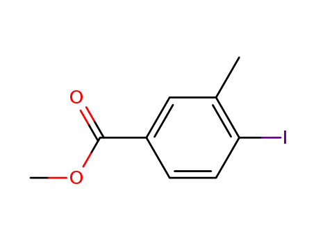 Molecular Structure of 5471-81-8 (METHYL 4-IODO-3-METHYLBENZOATE)
