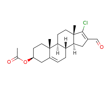 (10R,13S)-17-chloro-16-forMyl- 10,13-diMethyl-2,3,4,7,8,9,10, 11,12,13,14,15-dodecahydro- 1H-cyclopenta[a]phenanthren-3- yl acetate CAS No.1865-56-1