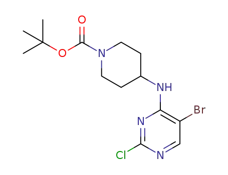tert-butyl 4-((5-bromo-2-chloropyrimidin-4-yl)amino)piperidine-1-carboxylate