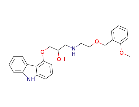 1-(9H-carbazol-4-yloxy)-3-{[2-(2-methoxybenzyloxy)ethyl]amino}-2-propanol