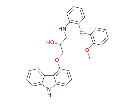 N-[3-(9H-carbazol-4-yloxy)-2-hydroxypropyl]-2-(2-methoxyphenoxy)aniline
