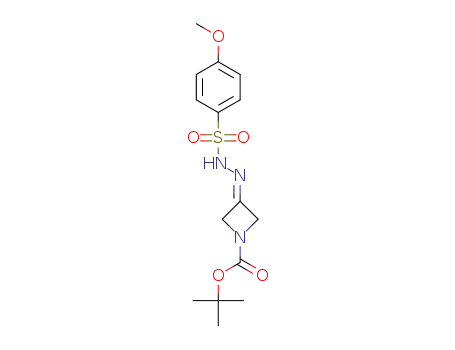 tert-butyl 3-(2-((4-methoxyphenyl)sulfonyl)hydrazineylidene)azetidine-1-carboxylate