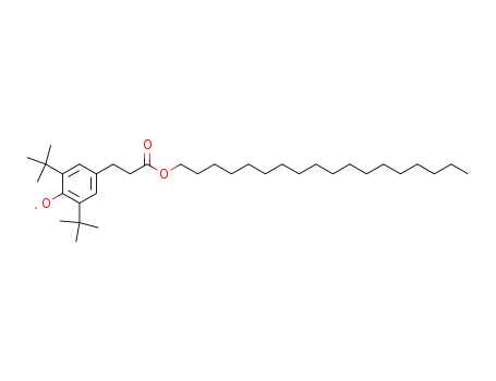Molecular Structure of 57559-04-3 (Phenoxy, 2,6-bis(1,1-dimethylethyl)-4-[3-(octadecyloxy)-3-oxopropyl]-)