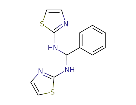 Molecular Structure of 5664-49-3 (1-phenyl-N,N-bis(1,3-thiazol-2-yl)methanediamine)