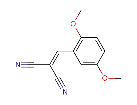 Molecular Structure of 2972-75-0 (Propanedinitrile, [(2,5-dimethoxyphenyl)methylene]-)