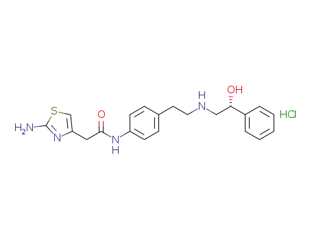 (R)-2-(2-aminothiazole-4-yl)-4’-[2-[(2-hydroxy-2-phenyl)ethylamino]ethyl]acetanilide monohydrochloride