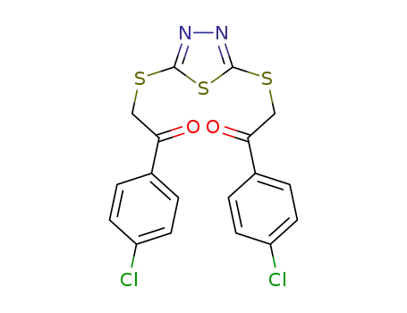 1-(4-chlorophenyl)-2-[(5-{[2-(4-chlorophenyl)-2-oxoethyl]sulfanyl}-1,3,4-thiadiazol-2-yl)sulfanyl]-1-ethanone