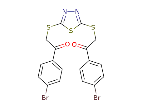 1-(4-bromophenyl)-2-[(5-{[2-(4-bromophenyl)-2-oxoethyl]sulfanyl}-1,3,4-thiadiazol-2-yl)sulfanyl]-1-ethanone