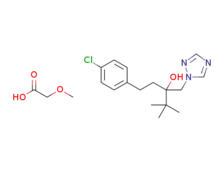 (RS)-1-(4-chlorophenyl)-4,4-dimethyl-3-[(1H-1,2,4-triazol-4-ium)-1-ylmethyl]pentan-3-ol methoxyacetate
