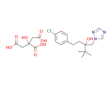 (RS)-1-(4-chlorophenyl)-4,4-dimethyl-3-[(1H-1,2,4-triazol-4-ium)-1-ylmethyl]pentan-3-ol dihydrogen citrate