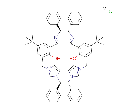 (1R,2R)-(-)-N,N′-bis(3-tert-butyl-5-diyl-1-ylmethyl-salicyliden)-[(1R,2R)-1,2-di(1H-imidazol-3-ium)-1,2-diphenylethane]-1,2-diphenylethan-diamin-dichloride