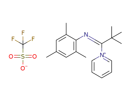 (Z)-1-(1-(mesitylimino)-2,2-dimethylpropyl)pyridin-1-ium triflate
