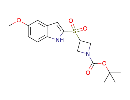 tert-butyl 3-((5-methoxy-1H-indol-2-yl)sulfonyl)azetidine-1-carboxylate