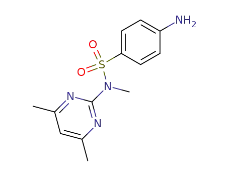 Molecular Structure of 63826-13-1 (Benzenesulfonamide, 4-amino-N-(4,6-dimethyl-2-pyrimidinyl)-N-methyl-)