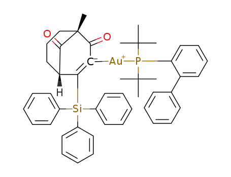 [5-methyl-4,9-dioxo-2-(triphenylsilyl)bicyclo[3.3.1]non-2-en-3-yl]gold[di-tertbutyl(2-phenylphenyl)phosphine]