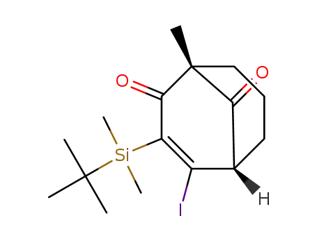 3-(tert-butyldimethylsilyl)-4-iodo-1-methylbicyclo[3.3.1]non-3-ene-2,9-dione