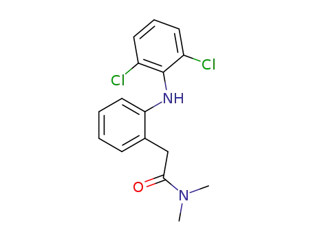 Molecular Structure of 21789-06-0 (2-[(2,6-Dichlorophenyl)aMino]-N,N-diMethylbenzeneacetaMide)