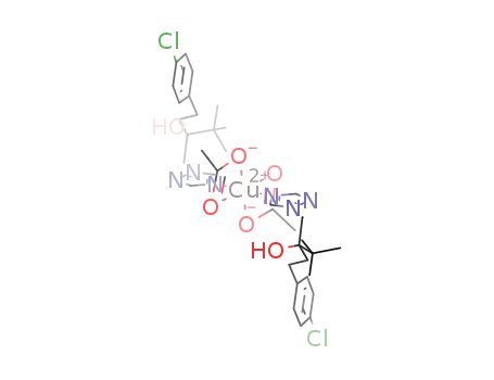 [Cu((RS)-1-(4-chloro-phenyl)-4,4-dimethyl-3-(1,2,4-triazole-1-ylmethyl)pentan-3-ol)2(CH3COO)2]