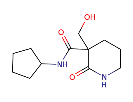 N-cyclopentyl-3-(hydroxymethyl)-2-oxopiperidine-3-carboxamide