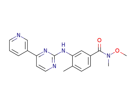 N-methyl-N-methoxy-4-methyl-3-[(4-pyridin-3-yl-pyrimidin-2-yl)amino]benzamide