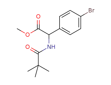 methyl 2-(4-bromophenyl)-2-pivalamidoacetate