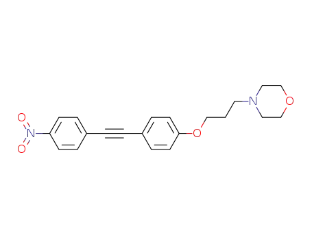 4-(3-(4-((4-nitrophenyl)ethynyl)phenoxy)propyl)morpholine
