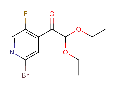 1-(2-bromo-5-fluoropyridin-4-yl)-2,2-diethoxyethan-1-one