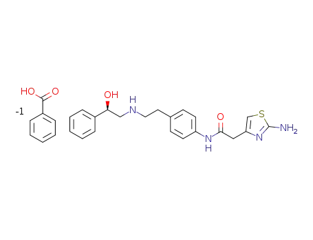 (R)-2-(2-aminothiazol-4-yl)-4’-[2-[(2-hydroxy-2-phenylethyl)amino]ethyl]acetanilide benzoate