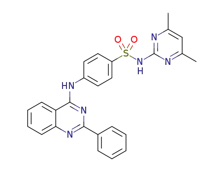 N-(4,6-dimethylpyrimidin-2-yl)-4-(2-phenylquinazolin-4-ylamino)benzenesulfonamide