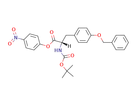 Molecular Structure of 13512-59-9 (BOC-O-BENZYL-L-TYROSINE 4-NITROPHENYL ESTER)
