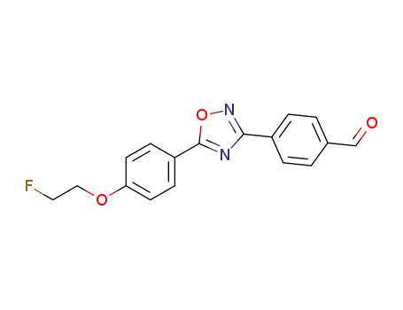 4-(5-(4-(2-fluoroethoxy)phenyl)-1,2,4-oxadiazol-3-yl)benzaldehyde