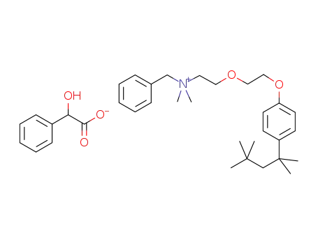 benzyldimethyl(2-{2-[4-(2,4,4-trimethylpentan-2-yl)phenoxy]ethoxy}ethyl)ammonium mandelate