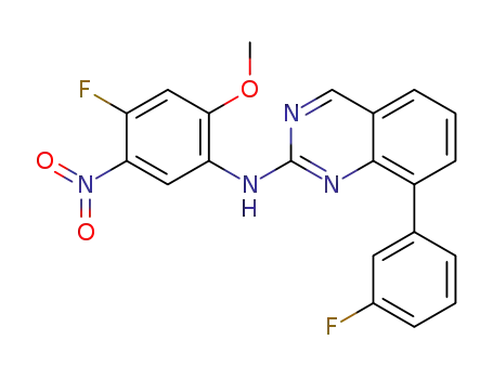 N-(4-fluoro-2-methoxy-5-nitrophenyl)-8-(3-fluorophenyl)quinazolin-2-amine