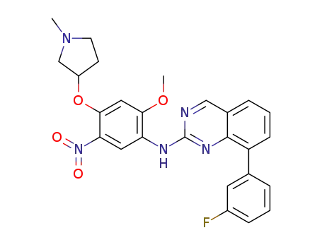 8-(3-fluorophenyl)-N-(2-methoxy-4-((1-methylpyrrolidin3-yl)oxy)-5-nitrophenyl)quinazolin-2-amine