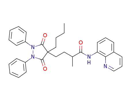 4-(4-butyl-3,5-dioxo-1,2-diphenylpyrazolidin-4-yl)-2-methyl-N-(quinolin-8-yl)butanamide