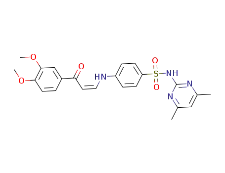 Z-4-(3-(3,4-dimethoxyphenyl)-3-oxoprop-1-enylamino)-N-(4,6-dimethylpyrimidin-2-yl)benzenesulfonamide