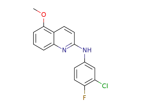 N-(3-chloro-4-fluorophenyl)-5-methoxyquinolin-2-amine