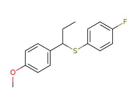 (4-fluorophenyl)(1-(4-methoxyphenyl)propyl)sulfane