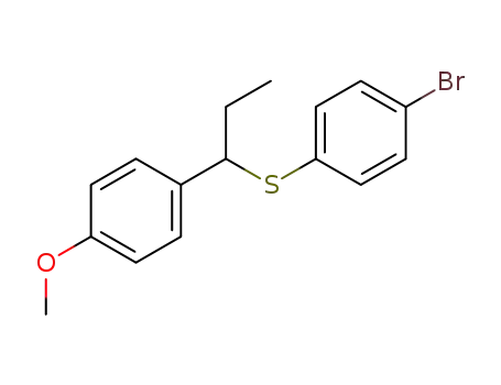(4-bromophenyl)(1-(4-methoxyphenyl)propyl)sulfane