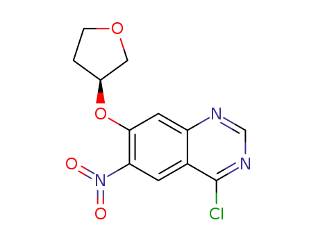 4-chloro-6-nitro-7-[(S)-(tetrahydrofuran-3-yl)oxy]quinazoline
