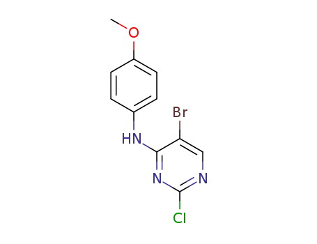 5-bromo-2-chloro-N-(4-methoxyphenyl)pyrimidin-4-amine