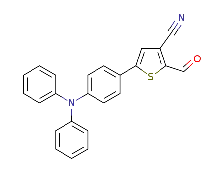 5-(4-(diphenylamino)phenyl)-2-formylthiophene-3-carbonitrile