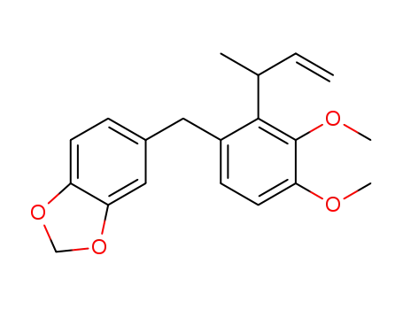 5-(2-(but-3-en-2-yl)-3,4-dimethoxybenzyl)benzo[d][1,3]dioxole